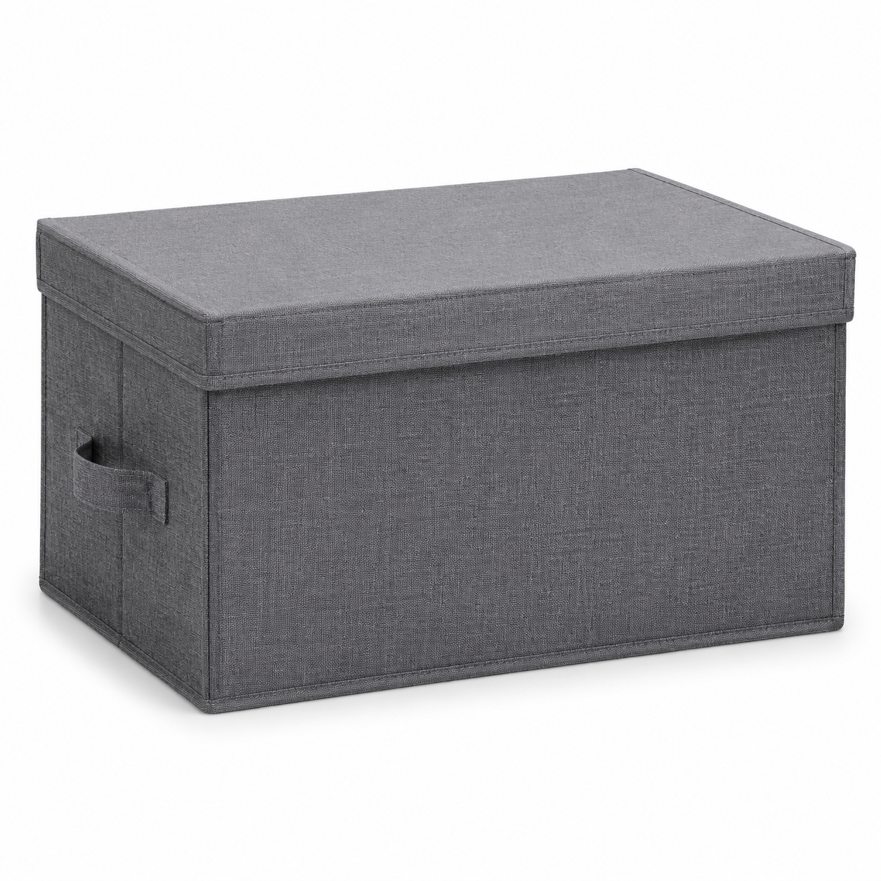 Foldable Fabric Storage Box Large Home Organizer Grey | Wholeds